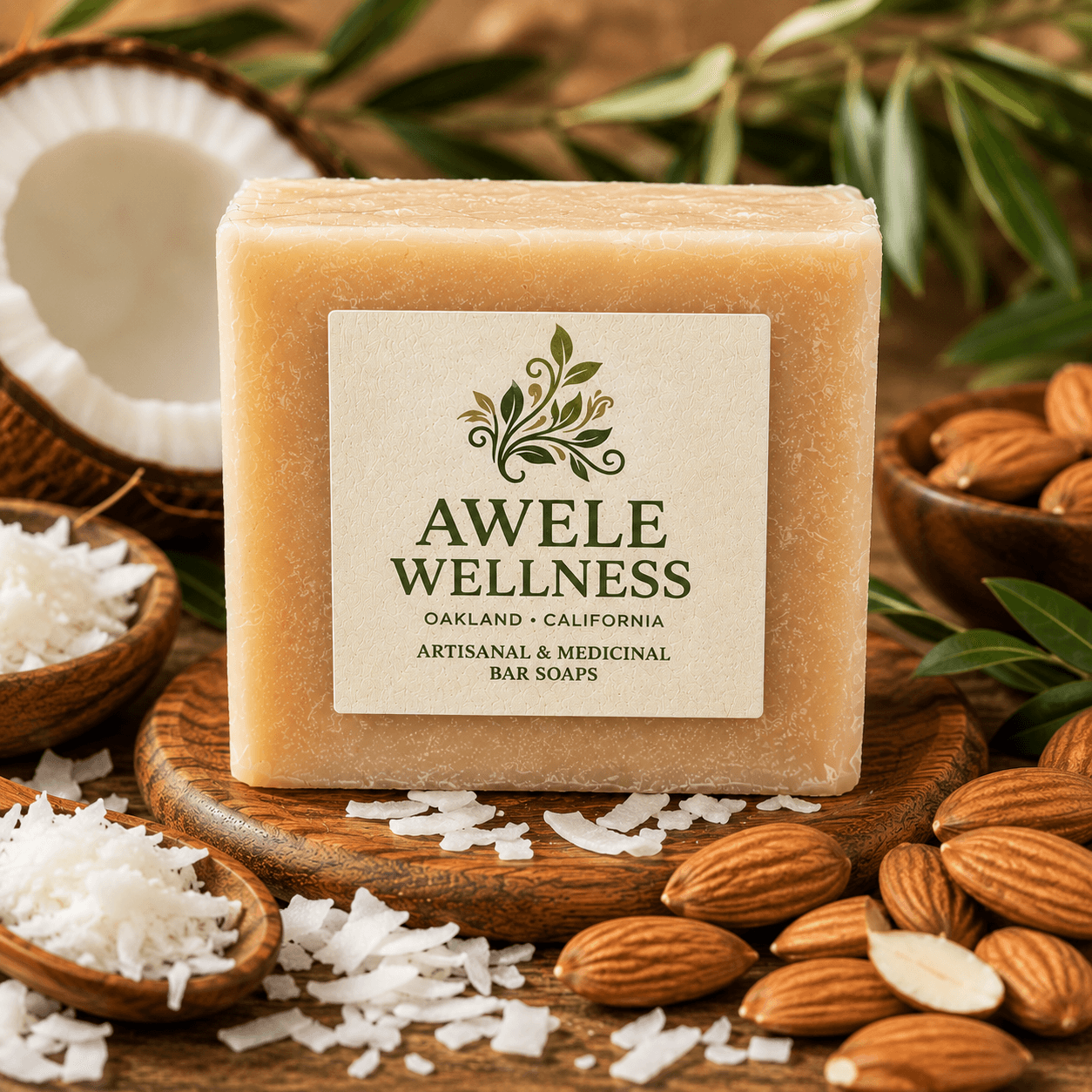 Almond Coconut bar soap