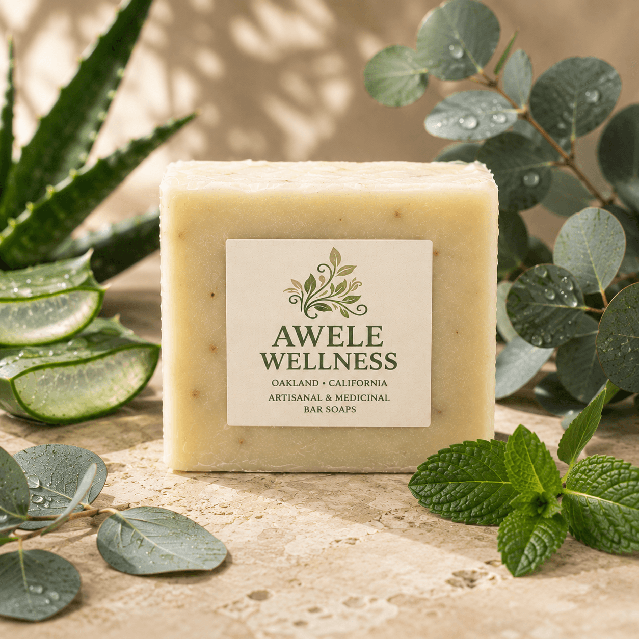 Eucalyptus Aloe bar soap
